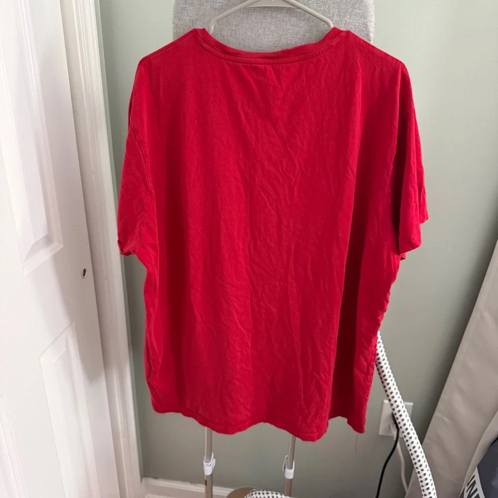 Polo Ralph Lauren Red T Shirt Mens 2XL 100% Cotton Pony Logo Crewneck Classic